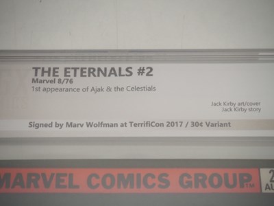 Lot 59 - ETERNALS #2 SIGNED 30 CENT VARIANT (1976 -...