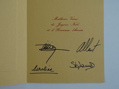 Lot 13 - A hand signed Christmas card from the Monaco...