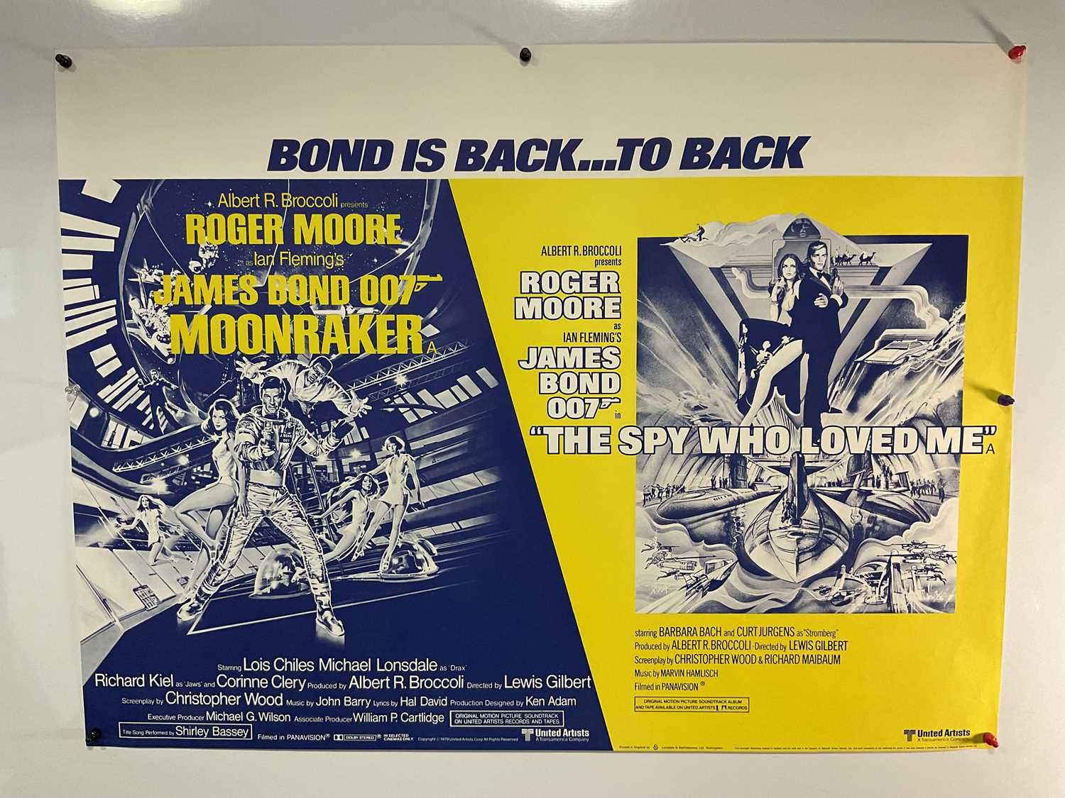 Lot 25 - JAMES BOND: MOONRAKER / THE SPY WHO LOVED ME...