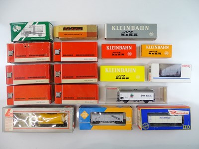 Lot 23 - A group of European Outline goods wagons by...