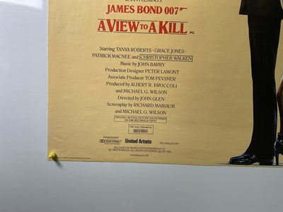Lot 27 - JAMES BOND: A VIEW TO A KILL (1985) UK Quad...