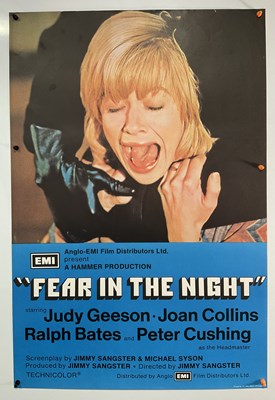 Lot 389 - FEAR IN THE NIGHT (1972) UK one sheet film...