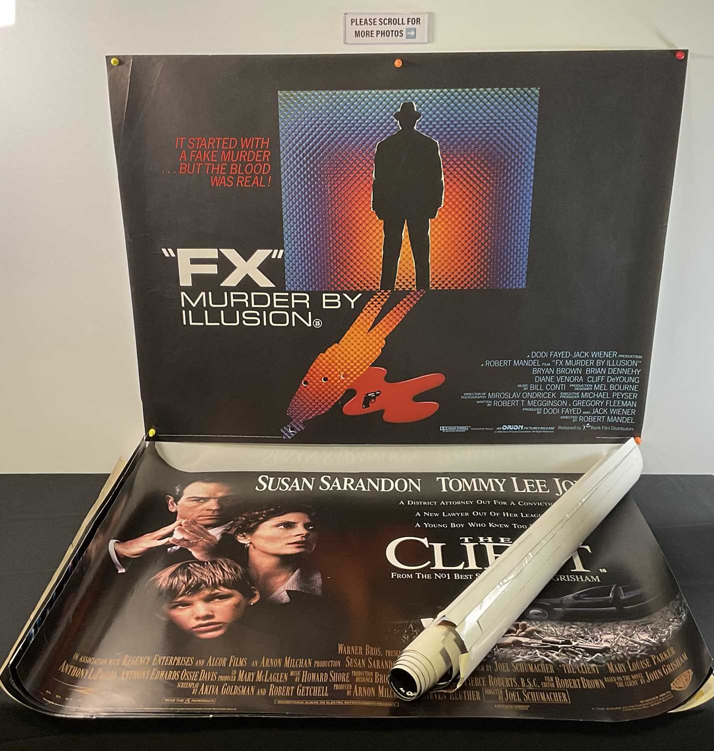 Lot 30 - A group of crime/thriller UK Quad and one...