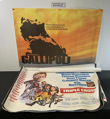 Lot 335 - A battalion of UK Quad war movie posters,...