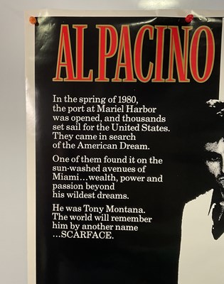 Lot 47 - SCARFACE (1983) US one sheet film poster,...