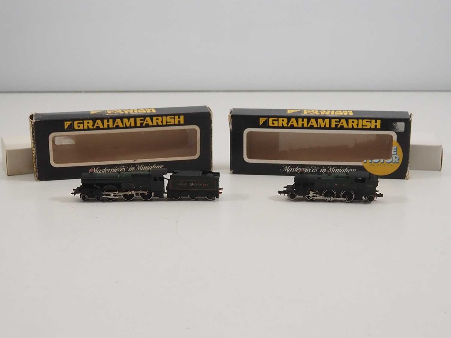 Lot 9 - A pair of GRAHAM FARISH N gauge steam...