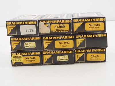 Lot 13 - A group of GRAHAM FARISH N gauge wagons in...