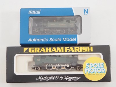 Lot 22 - A pair of N gauge GWR steam tank locomotives...