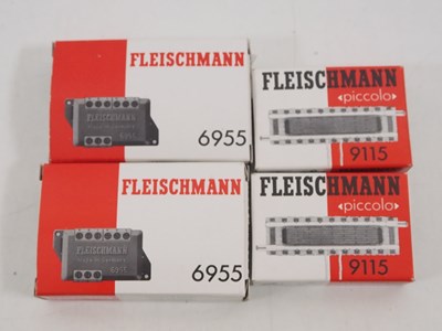 Lot 33 - A large group of FLEISCHMANN N gauge colour...
