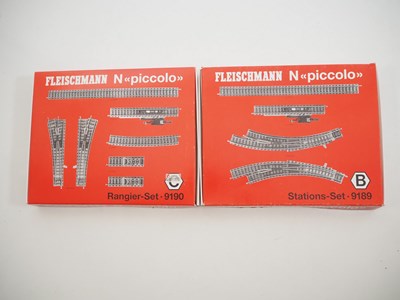 Lot 35 - A pair of FLEISCHMANN N gauge Piccolo track...
