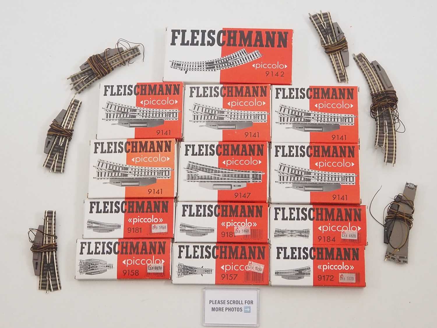 Lot 37 - A group of FLEISCHMANN N gauge Piccolo boxed...