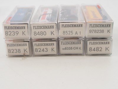 Lot 46 - A group of N gauge wagons by FLEISCHMANN,...
