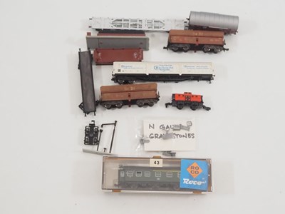 Lot 47 - A group of N gauge German outline rolling...