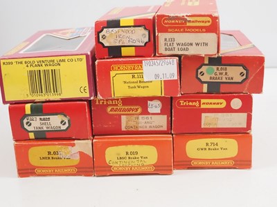 Lot 107 - A group of HORNBY OO gauge wagons, mostly...
