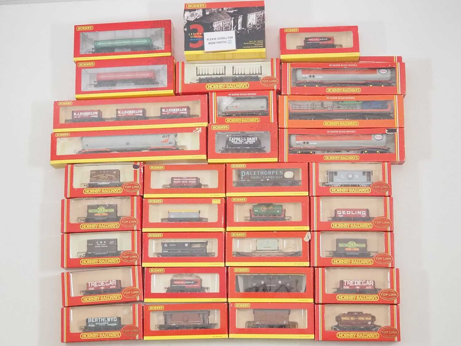 Lot 108 - A group of HORNBY OO gauge wagons mostly...