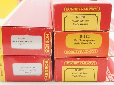 Lot 108 - A group of HORNBY OO gauge wagons mostly...