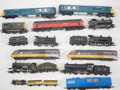 Lot 116 - A mixed group of OO gauge unboxed steam and...