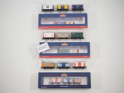 Lot 130 - A group of BACHMANN OO gauge triple wagon...