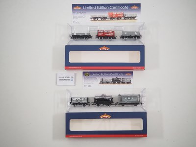 Lot 132 - A pair of BACHMANN OO gauge triple wagon packs,...
