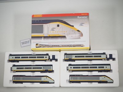 Lot 134 - A HORNBY OO gauge R2379 Eurostar 6 car high...