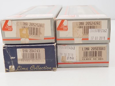 Lot 138 - A group of four LIMA OO gauge diesel...