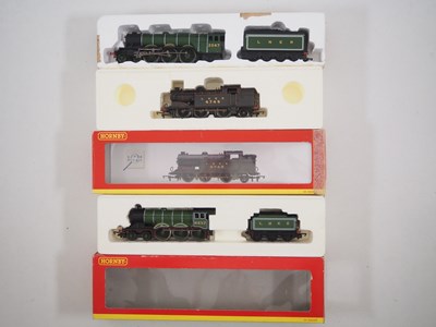 Lot 154 - A group of three HORNBY OO gauge steam...