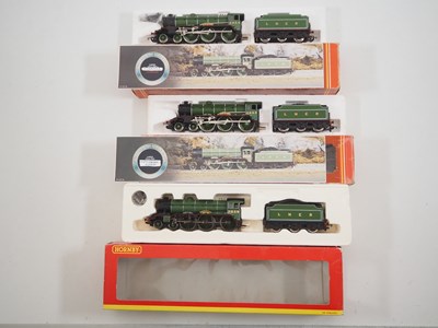 Lot 156 - A group of three HORNBY OO gauge class B17...