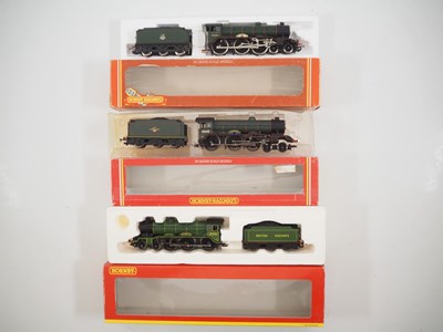 Lot 158 - A group of three HORNBY OO gauge class B17...