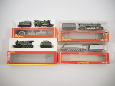 Lot 159 - A group of HORNBY OO gauge LNER steam...