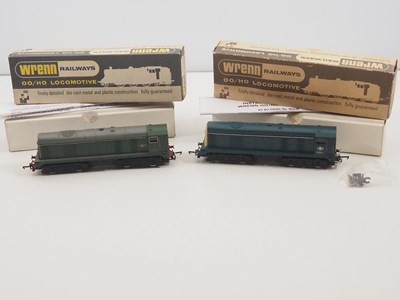 Lot 202 - A pair of WRENN OO gauge diesel locomotives...
