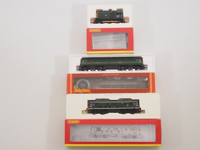 Lot 221 - A group of HORNBY OO gauge diesel locomotives...
