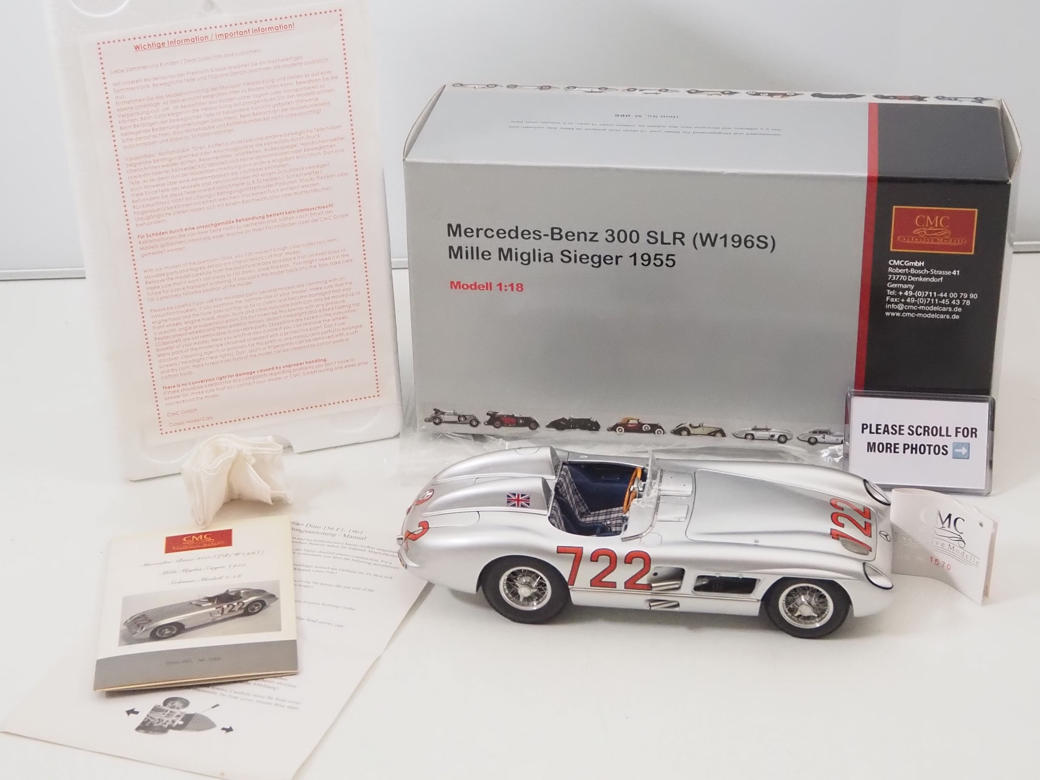 Lot 450 - A CMC M-066 1/18 scale diecast Mercedes Benz