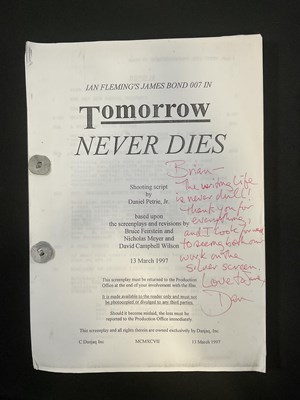 Lot 233 - A shooting script for the 18th JAMES BOND...