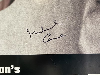 Lot 467 - A MICHAEL CAINE autographed copy of THE...