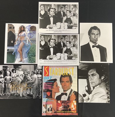 Lot 494 - JAMES BOND: A pair of signed photographs of...