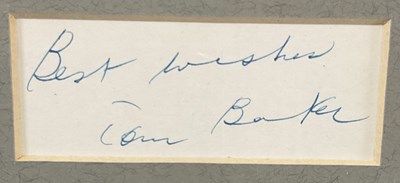 Lot 372 - DR WHO - A display of seven DOCTOR WHO actor...