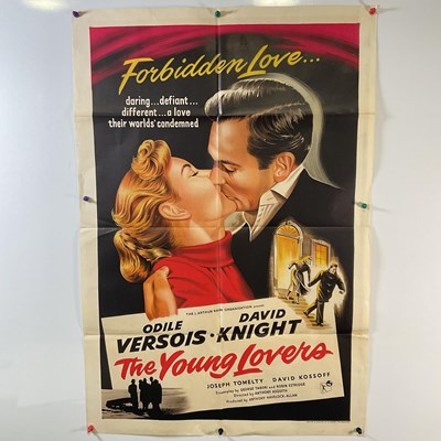 Lot 186 - THE YOUNG LOVERS (1954) UK one sheet film...