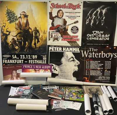 Lot 303 - A compilation of rock music memorabilia and...