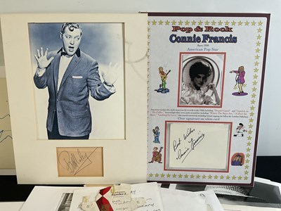 Lot 505 - A collection of Rock and Roll autographs and...