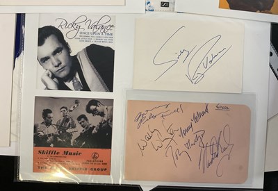 Lot 505 - A collection of Rock and Roll autographs and...