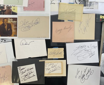 Lot 505 - A collection of Rock and Roll autographs and...