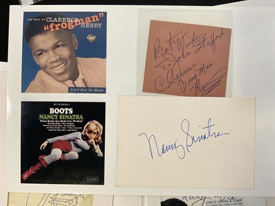 Lot 505 - A collection of Rock and Roll autographs and...