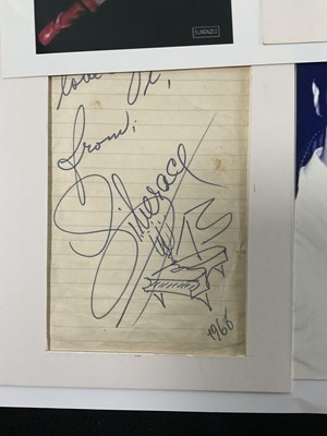 Lot 505 - A collection of Rock and Roll autographs and...