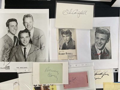 Lot 505 - A collection of Rock and Roll autographs and...