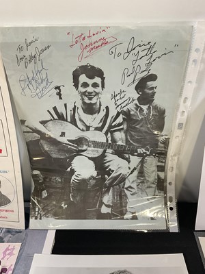 Lot 505 - A collection of Rock and Roll autographs and...