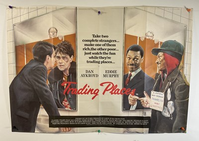 Lot 38 - TRADING PLACES (1983) UK Quad film poster,...