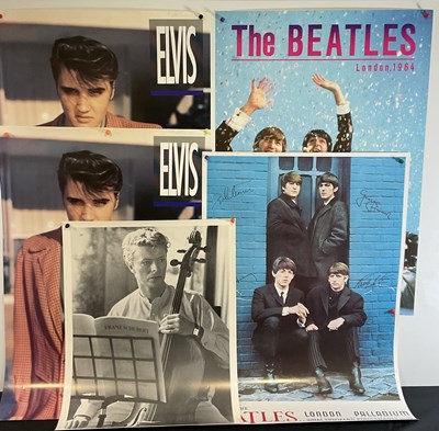 Lot 457 - A group of vintage commercial music posters...