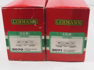 Lot 87 - A pair of LGB G scale German outline bogie...