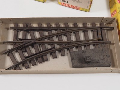 Lot 89 - A pair of LGB G scale 4043 side tipping hopper...