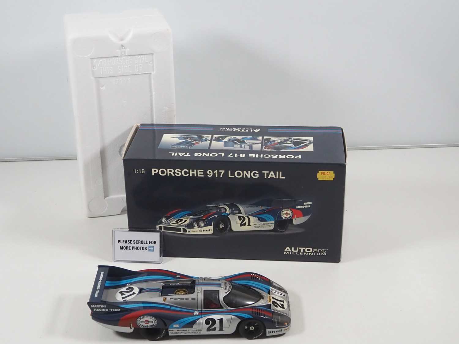 Lot 242 - An AUTOART 1:18 scale Porsche 917 Long Tail